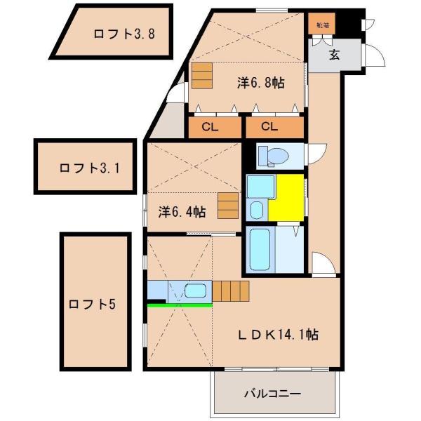 　間取り　