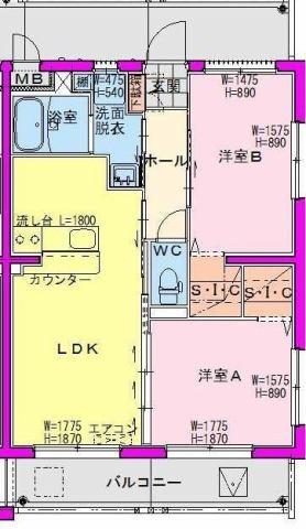 　間取り　