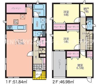 　間取り　ゆとりある間取りです