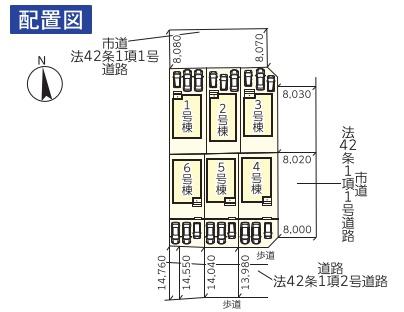 　区画図　区画図で敷地の形がわかります