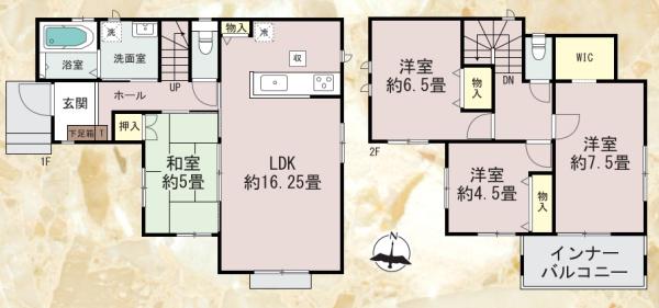 　間取り　機能的な間取りがポイントです