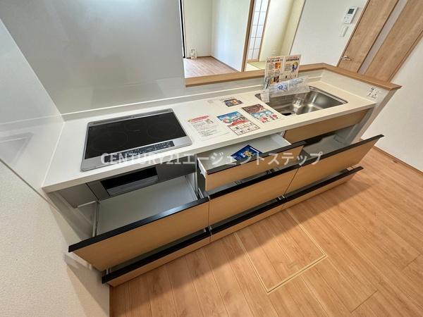 　キッチン　引き出し付きのキッチンです