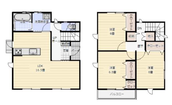 　間取り　使いやすい間取りです