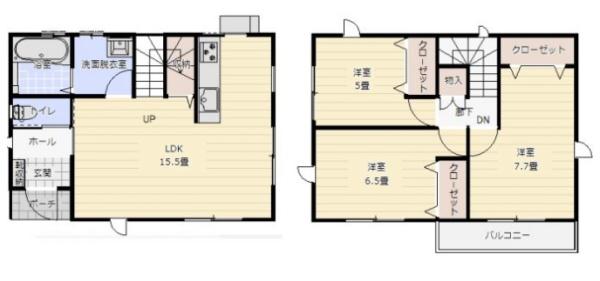 　間取り　間取りが使いやすい設計です