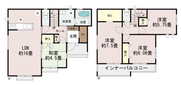 　間取り　使い勝手の良い間取りです