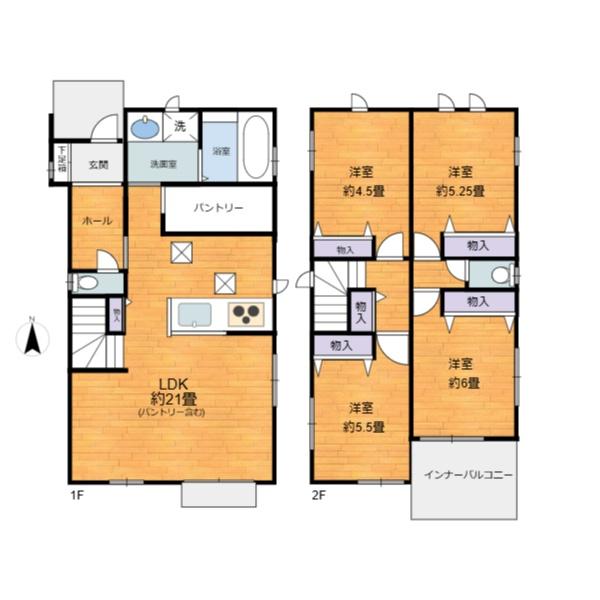 　間取り　工夫が光る間取りです