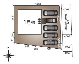 　区画図　区画図で敷地形状が把握できます