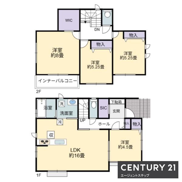 　間取り　間取りが特徴的です