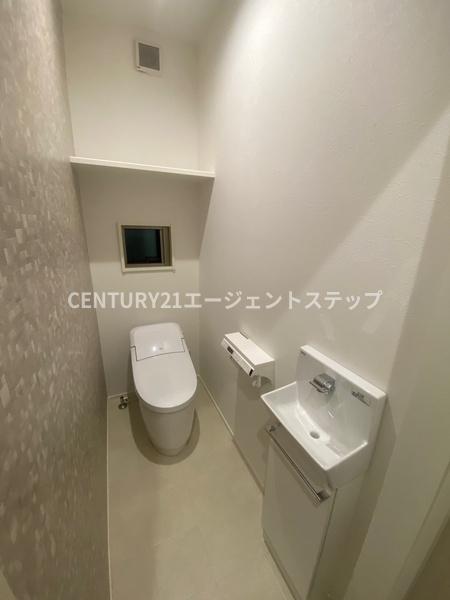 　トイレ　トイレが清潔感ある印象です