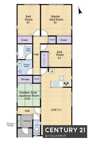 　間取り　間取りが工夫されたプランです