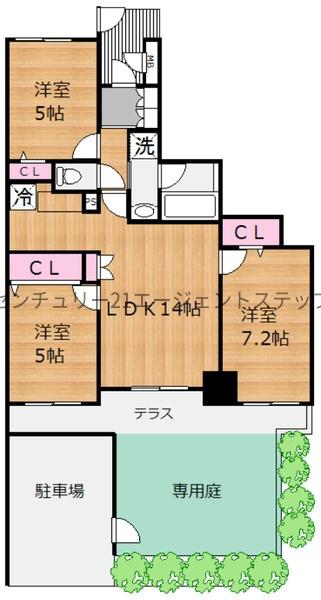 　間取り　間取りは3LDKです