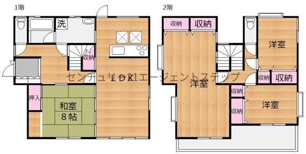 　間取り　収納豊富な間取りです