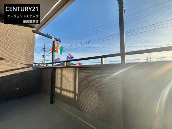 　バルコニー　広々としたバルコニーです