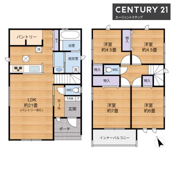 　間取り　機能的な間取りが魅力です