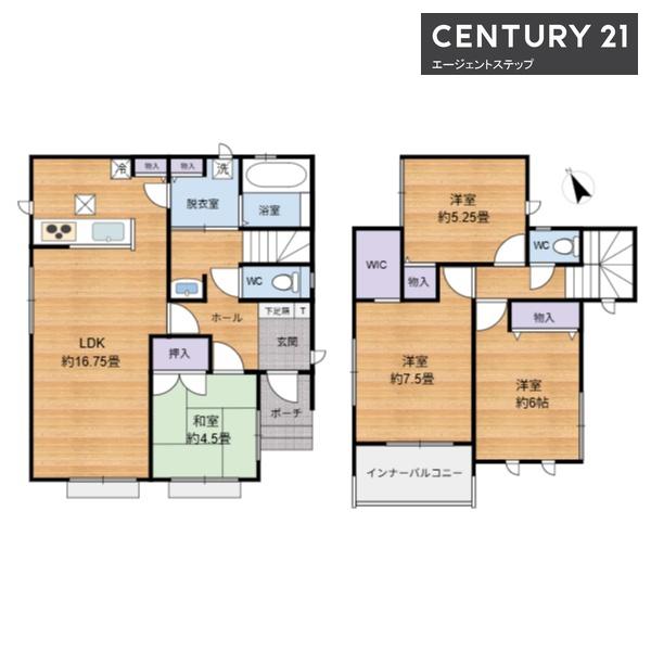 　間取り　多彩な部屋が揃う間取りです