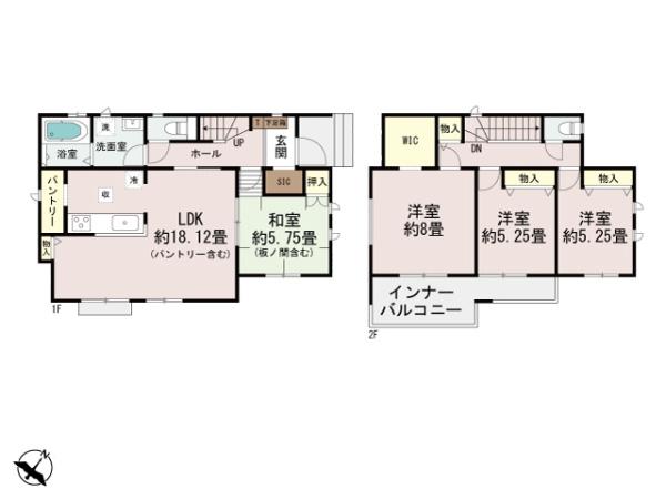 　間取り　間取りが機能的です