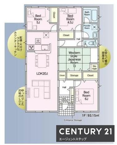 　間取り　機能性を重視した間取りです