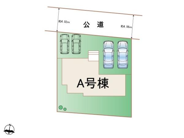 　区画図　区画図から広さが分かります