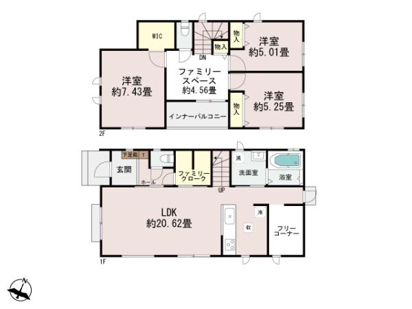 　間取り　使いやすい間取りです