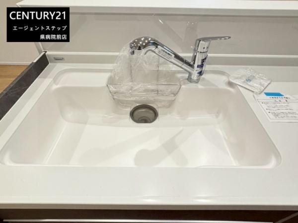 　キッチン　キッチンの清潔感あるシンクです