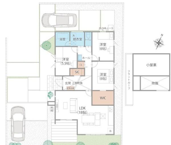 　間取り　使いやすい間取りです