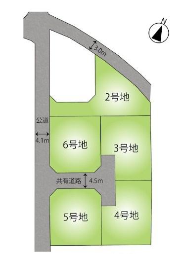 　全体区画図　全体区画図が見やすい図面です