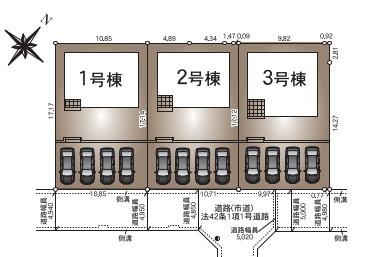 　全体区画図　全体区画図で区画確認できます