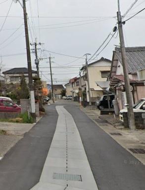 　前面道路含む現地写真　前面道路が整備された現地写真です