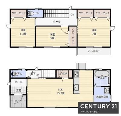 　間取り　間取りが機能的です