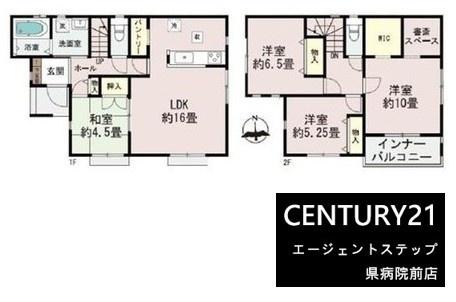 　間取り　多彩な部屋が魅力の間取りです