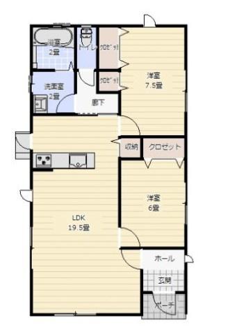 　間取り　使いやすい間取りです