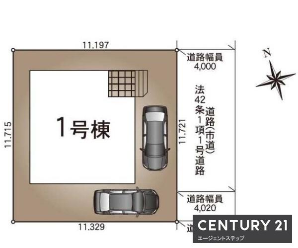 　区画図　区画図が分かりやすい配置です