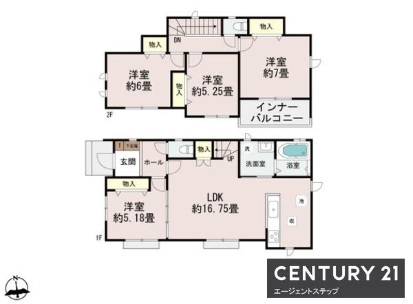 　間取り　間取り図で全体像が分かります