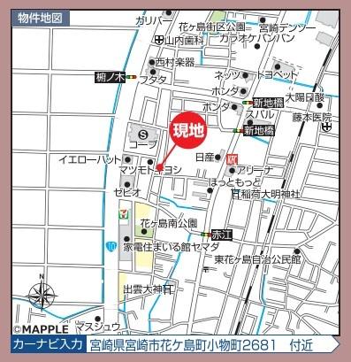 　現地案内図　現地案内図が見やすいです