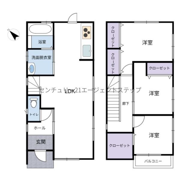 　間取り　間取りが工夫された設計です