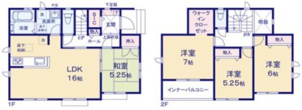 　間取り　間取りが工夫されています