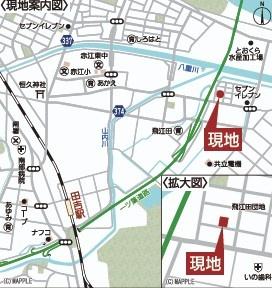 　現地案内図　現地案内図で周辺がひと目でわかります