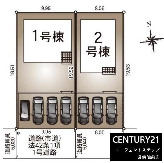 　区画図　区画図で配置が分かりやすいです