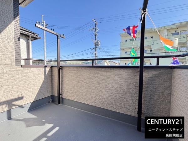 　バルコニー　開放感のあるバルコニーです