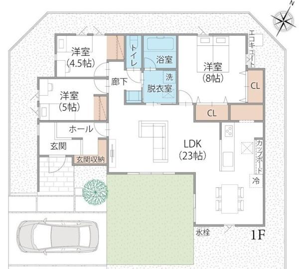 　間取り　使いやすい間取りです