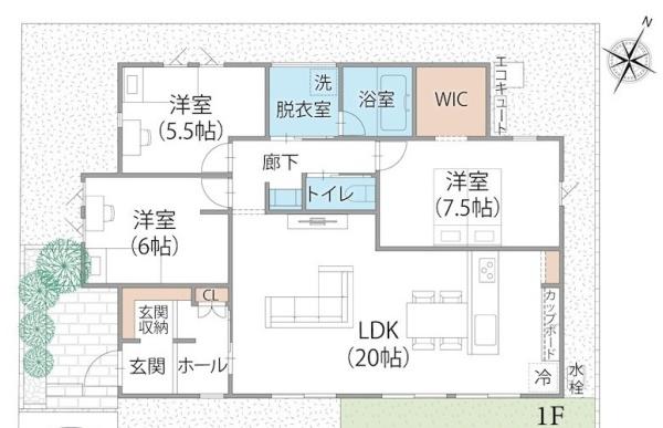 　間取り　間取りが使いやすい設計です