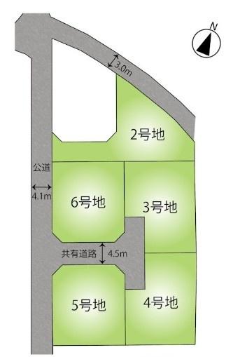 　全体区画図　全体区画図で配置が確認できます