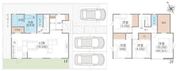 　間取り　使いやすい間取りです