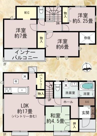 　間取り　様々な用途に対応した間取りです