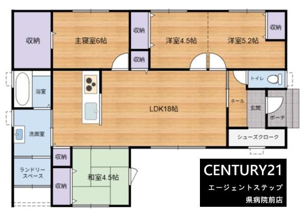 　間取り　多様性のある間取りです