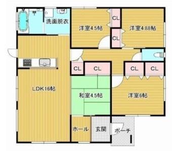 　間取り　使い勝手の良い間取りです