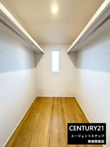 　収納　収納スペースが広々しています