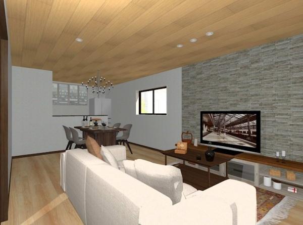 　リビング　リビングは開放感があります