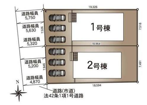 　区画図　区画図が分かりやすいです