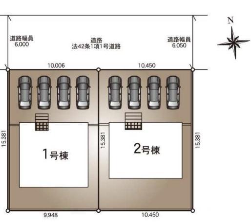 　区画図　区画図が分かりやすい配置です